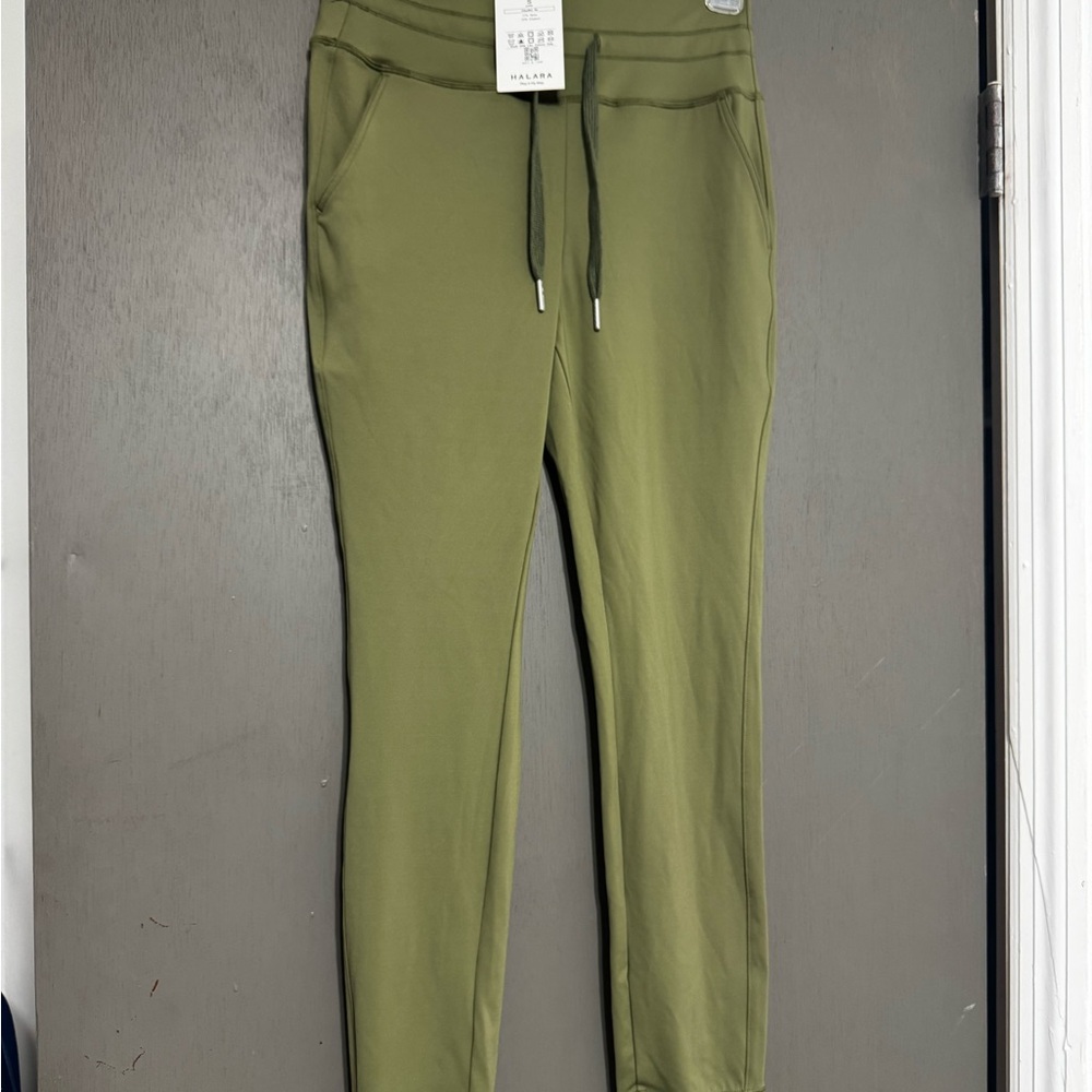 HALARA Olive Green Drawstring Jogger Pants